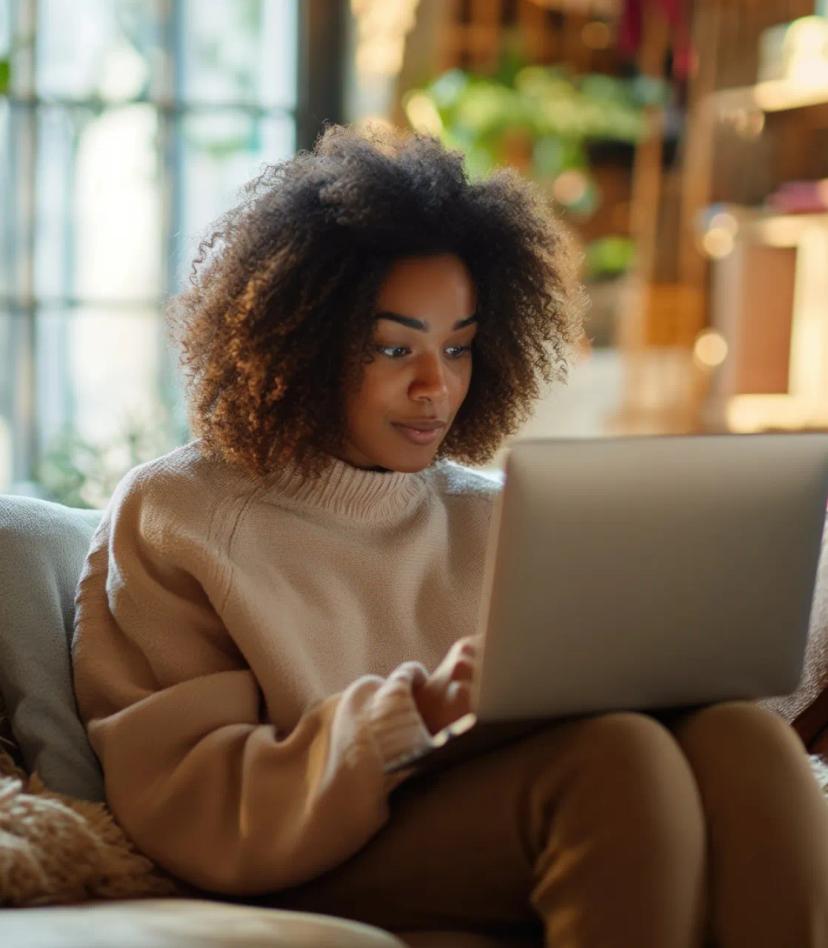 Woman in Laptop