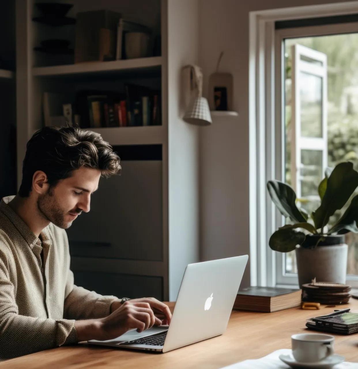 Man on laptop